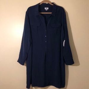 NWT Navy Shirt Dress